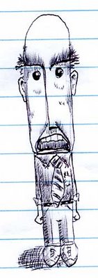 fuzzy-eyed office manager