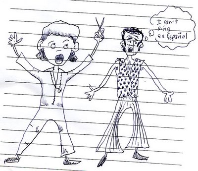Request-a-doodle: Old Colleagues as Scissor Sisters