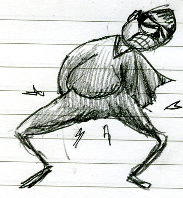 Request-a-doodle: Sore Superhero