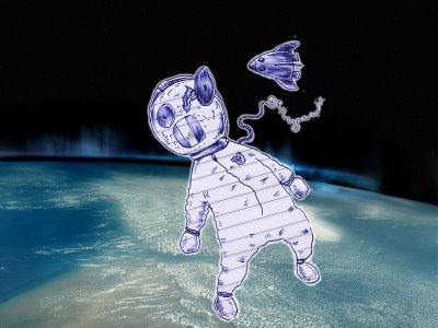 Request-a-doodle: BTBear as Astronaut