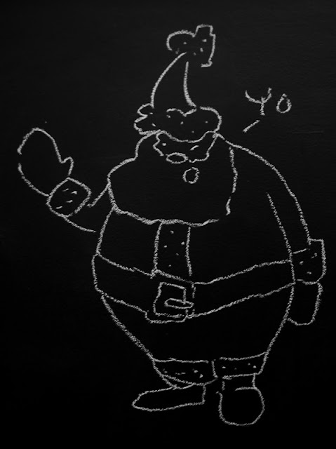 Chalkboard Santa