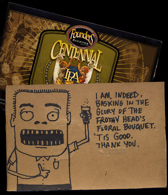 Founders Centennial IPA Postcard