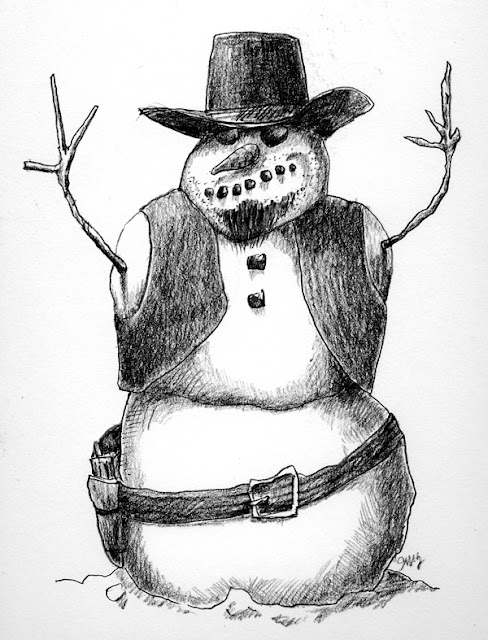Cowboy Snowman