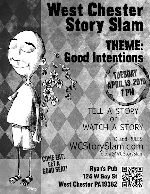 April Story Slam Poster: Good Intentions