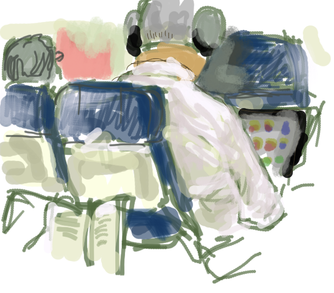 Airliner Finger Painting